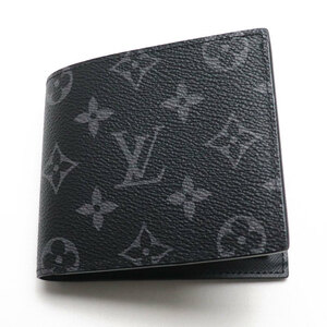 LOUIS VUITTON ルイ・ヴィトン ポルトフォイユ・マルコ NM 二つ折り財布 ブラック M62545 ICタグ メンズ 中古