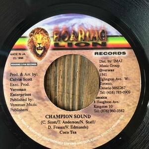 ★試聴！1998！The GayladsのMY JAMAICAN GIRL riddimでBig Bad Sound Killa【Cocoa Tea - Champion Sound】7inch Roaring Lion Records JA