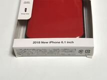 匿名送料込み iPhoneXR用カバー 耐衝撃ケース イーフィット レッド 赤色 ストラップホール iPhone アイホン10R XR アイフォーンXR/TB3_画像3