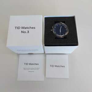 新品 未使用 定価1.5万 ティッド ウォッチズ TID watches No3 腕時計 TID03 メンズ レディース ユニセックス 動作確認済 ブルー・青