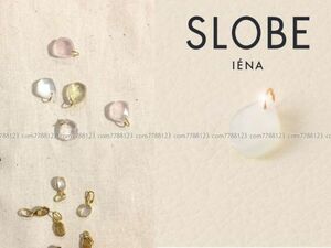 保管品◎SLOBE IENA Pondichery◎ネックレス チャーム アクセサリー ゴールド ジュエリー ポンディシェリ ムーン ストーン 天然石