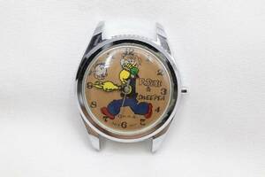 [W61-13] rare rare goods * junk * Popeye period thing hand winding wristwatch face only machine antique Vintage retro men's 