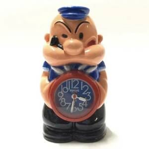 [ retro * rare Vintage, new goods unused ] that time thing dead stock American Comics Popeye character put clock ①