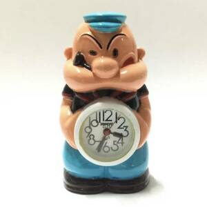 [ retro * rare Vintage, new goods unused ] that time thing dead stock American Comics Popeye character put clock ②