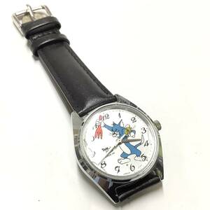 [ Showa Retro * rare Vintage, operation middle ] Seiko SEIKO Tom . Jerry hand winding wristwatch character watch 