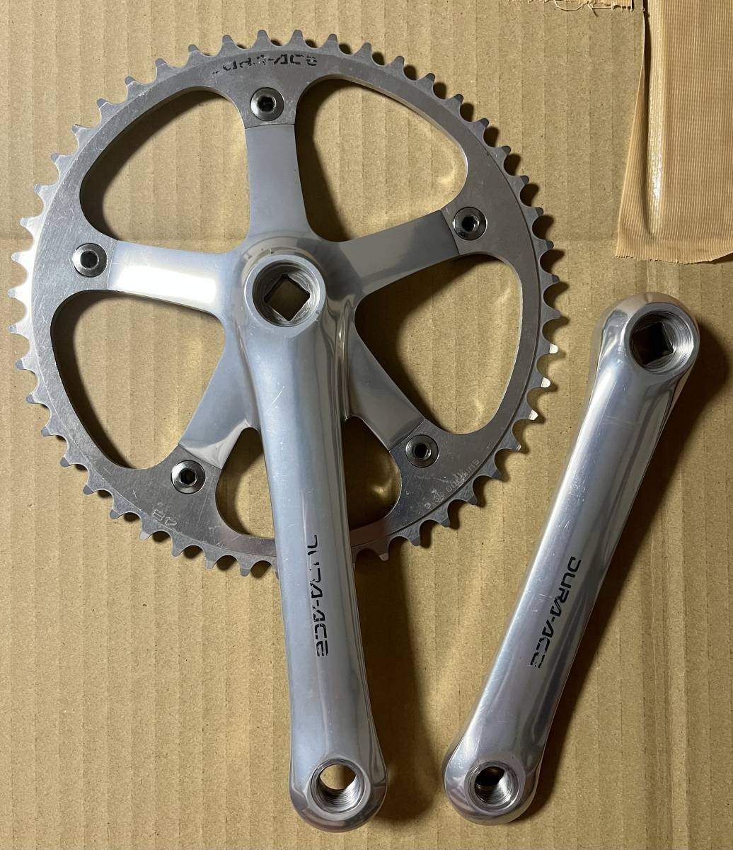 NJS☆シマノ DURA-ACE FC-7600 165mm ピストクランク-