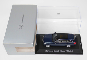 新品 Mercedes-Benz メルセデス ベンツ ミニカー1/43サイズNOREVノレブ ブルー濃紺メタリック CクラスClassワゴンTモデルAMG京商ヘルパS205