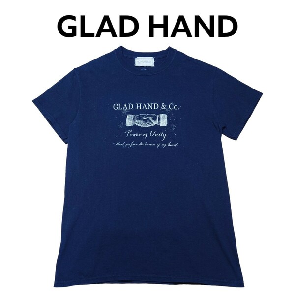 GLAD HAND　シェイクハンド　ビッグプリント　Tシャツ　グラッドハンド