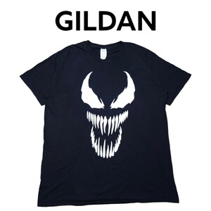 Venom　ビッグプリント　Tシャツ　古着　ヴェノム　GILDAN　ギルダン