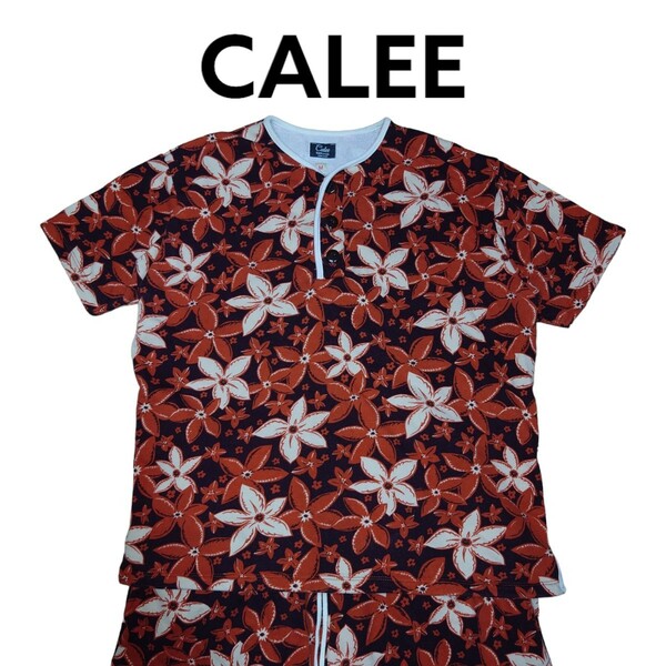 CALEE　スウェットTシャツ　ショートパンツ　セットアップ　キャリー　総柄