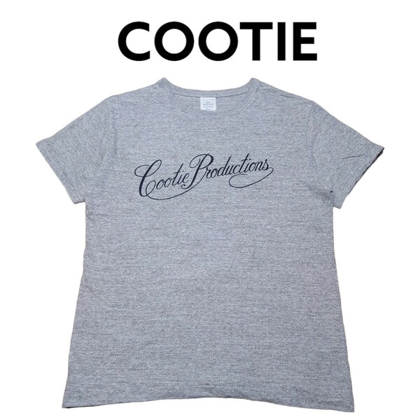 COOTIE　筆記体ロゴビッグプリント　Tシャツ　クーティ　シングルステッチ