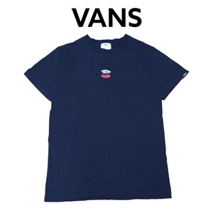 VANS　センターロゴ刺繍　ワンポイントプリント　Tシャツ　バンズ　ヴァンズ