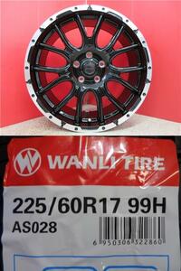 新品4本SET ヴェネスVENES SUV M7 7.0J+38 5H-114.3 ワンリ AS028 225/60R17インチ アルファード 30系 ヴェルファイア ハイブリッド