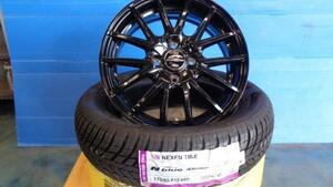 送料無料 175/65R15 Nblue4Season MID SCHNEDER SQ27 15インチ 5.5J +43 4H100 新品 オールシーズン タイヤ ホイール 4本 伊勢