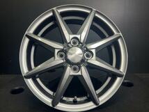 トレジャーワン Humanline HS08 5.5J-14 +43 100 4H ダークグレー SEIBERLING SL101 165/70R14 81S アクア ヴィッツ ポルテ 須賀川店_画像2