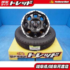 145/80R12 6PR 新品 夏タイヤホイール VENES SUV 12インチ 4J +42 4H100 ダンロップ エナセーブ VAN01 145/80-12 組込済 サマータイヤ