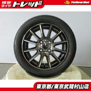 新品 4本セット SPEC-K 1445+45 4H100 + 2023年 ロードストーン EUROVIS HP02 155/65R14 75T 東京武蔵村山 ムーヴ N-BOX デイズ ミラ