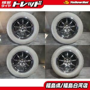 中古セット 225/60R17 99Q ブリヂストン BLIZZAK DM-V3 美品 LM SPORT ファイナル 7.5J-17 5/100 +50 XV レガシィアウトバック 白河