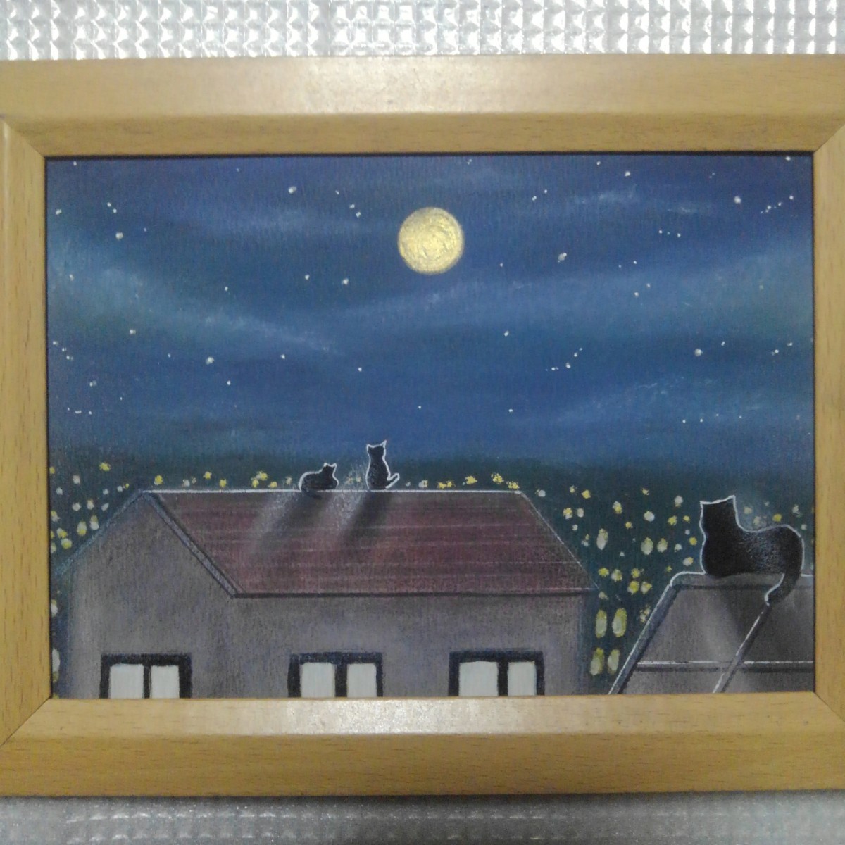 [Anonymous delivery] Painting Territory 2L size frame included, Artwork, Painting, Pastel drawing, Crayon drawing