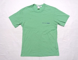 21SS 超美品 コムデギャルソン シャツ ロゴ プリント Tシャツ グリーン S FG-T020