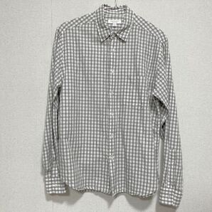 B&Y ユナイテッドアローズ コットンリネンギンガムチェックシャツ S 美品の画像1