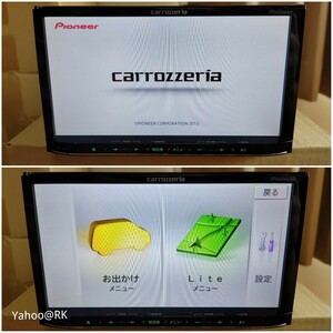 carrozzeria 楽ナビ 型式 AVIC-MRZ04 pioneer CD再生 SDカード USB iPod テレビ ワンセグ