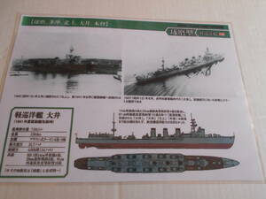 カラー艦型図　帝国海軍　重雷装巡洋艦　大井