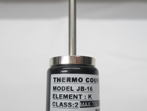 ★★理化工業 THERMO COUPLE 携帯用温度計センサー JB-16 液体 半固体内部用 管理23D0717A-E01_画像3