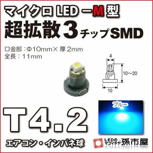 LED 孫市屋 LCM5-B T4.2-マイクロLED-M型-SMD-青