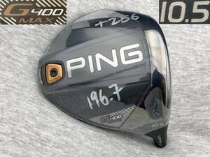 CT256 ツアー支給品 WRX PROTO PING G400 MAX 10.5°(リアル10.75°) スペックシート付き TOUR ISSUE