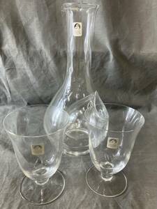 SASAKI CRYSTAL CELEBRE ワインクーラーセット　K67-5010　冷酒でも　キッチン用品