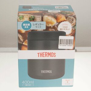 【THERMOS】サーモス「真空断熱スープジャー」JBR-401 ブラック(BK) 400ml HOT&COLD【未使用】の画像1