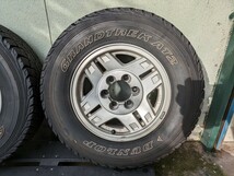 トヨタ 70ランドクルーザー 純正 225/75R16 6J+0 6穴 PCD139.7 16インチ ホワイトレター 2005年製 タイヤホイール 4本セット_画像2