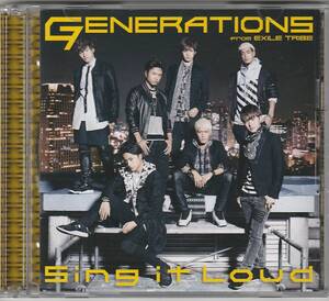 【720】◇送料無料◇Sing it Loud (CD+DVD)★GENERATIONS from EXILE TRIBE★urubaicdj