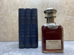 L988【古酒】Hennessy ヘネシー ライブラリー デキャンタ シルバートップ ブランデー コニャック 700ml　40％　箱付き　