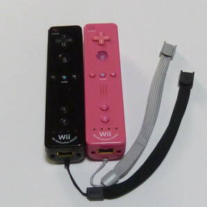 R061【送料無料 即日発送 動作確認済】Wii モーションプラス　リモコン　内蔵　ストラップ 任天堂 純正 RVL-036　ブラック　ピンク