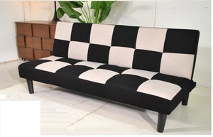  new goods / check pattern 3 -step reclining sofa bed / new life new . finding employment one person part shop one person living /. repairs easy to do synthetic leather 2 color correspondence / free shipping 