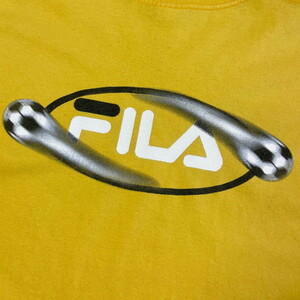 90年代 USA製 FILA フィラ サッカー ロゴプリントTシャツ メンズXL相当