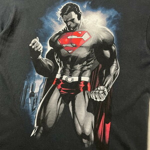 SUPERMAN スーパーマン キャラクター ムービー プリントTシャツ メンズL