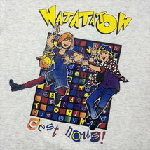 90年代 WATATATOW カナダ テレビドラマ プリントTシャツ メンズM-L相当_画像1