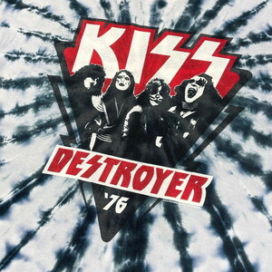 KISS キッス リプリント DESTROYER ’76 タイダイ バンドTシャツ メンズ2XL