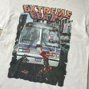 00年代 EXTREME FEAR メッセージ アート プリントTシャツ メンズL