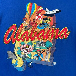 80年代～90年代 USA ALABAMA スーベニアプリントTシャツ メンズL