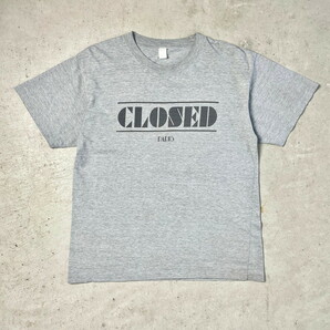 90年代 CLOSED PARIS ブランドロゴ? 染み込みプリント Tシャツ メンズL相当の画像2