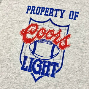 90年代 Coors LIGHT クアーズ ビール 企業ロゴ アドバタイジングTシャツ メンズL相当