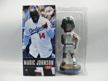 MAJIC JOHNSON/マジックジョンソン 首振り人形、バブルヘッド人形「2014 LAドジャース」自宅保管品_画像2