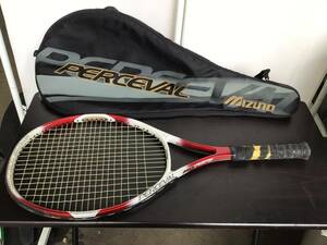 YIU-121　テニスラケット MIZUNO　ミズノ　スポーツ　ラケット　ケース付き　PERCEVAL　ペルスヴァル MG 053 現状　RCL　送料込！