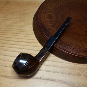 パイプ　直径約14cm　ESTERD　AGED BRIAR　喫煙道具　煙草管　ビンテージ　レトロ　たばこ　喫煙具　レトロ　煙草　小道具【プs1732】