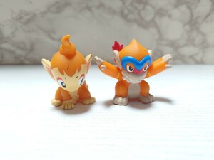 ヒコザル　モウカザル　ポケモンキッズ　2体セット　2006年製　第4世代御三家　ダイパ　ポケットモンスター指人形　