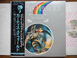 【帯LP】カーティスメイフィールド(YQ7032DA日本コロムビアBUDDAH1975年PROMO見本GOT TO FIND A WAY/CURTIS MAYFIELD/OBI)